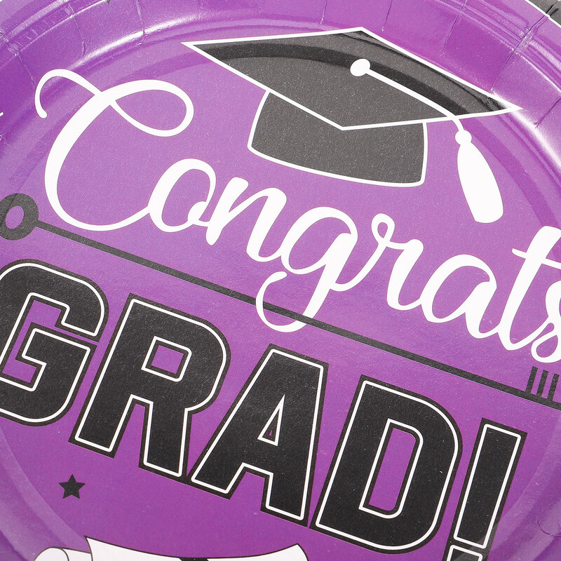 24 buc. Farfurii din hârtie pentru petrecerea de absolvire Veselă de masă Clasa 2023 Decoratiuni Tort de unică folosință