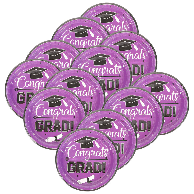 24 buc. Farfurii din hârtie pentru petrecerea de absolvire Veselă de masă Clasa 2023 Decoratiuni Tort de unică folosință