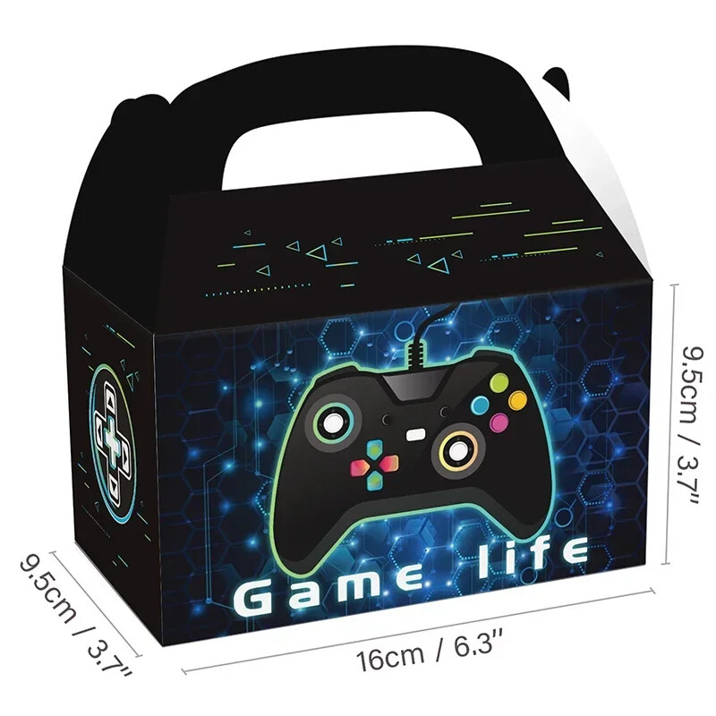 12 buc./lot cutie cu bomboane pentru Gamepad cutie de cadou cutie portabilă pentru biscuiți pentru copii, consumabile pentru petrecerea de ziua de naștere
