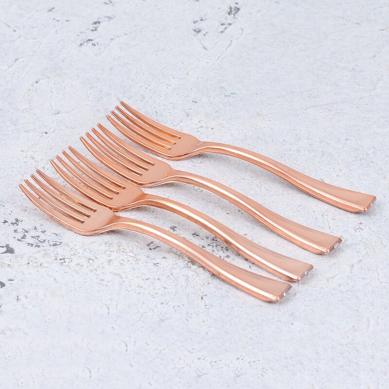 Mini furculițe de unică folosință, 24 buc, tacâmuri, furculițe pentru fructe, furculițe pentru desert sunt mici și delicate pentru distracția oaspeților pentru restaurantul KTV