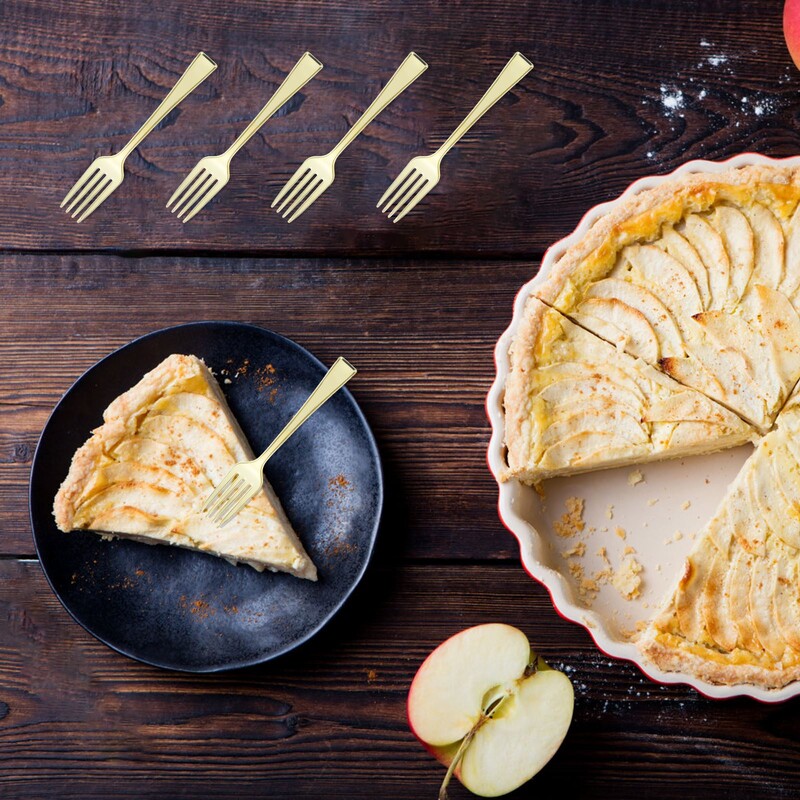 Mini furculițe de unică folosință, 24 buc, tacâmuri, furculițe pentru fructe, furculițe pentru desert sunt mici și delicate pentru distracția oaspeților pentru restaurantul KTV