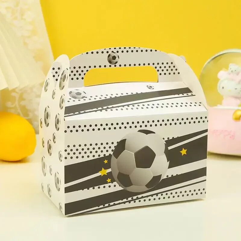 12 bucăți/set 6,3*3,54*3,54 inci, rafinat, creativ, petrecere, sport, fotbal, fotbal, gogoși, prăjitură, cutie cadou