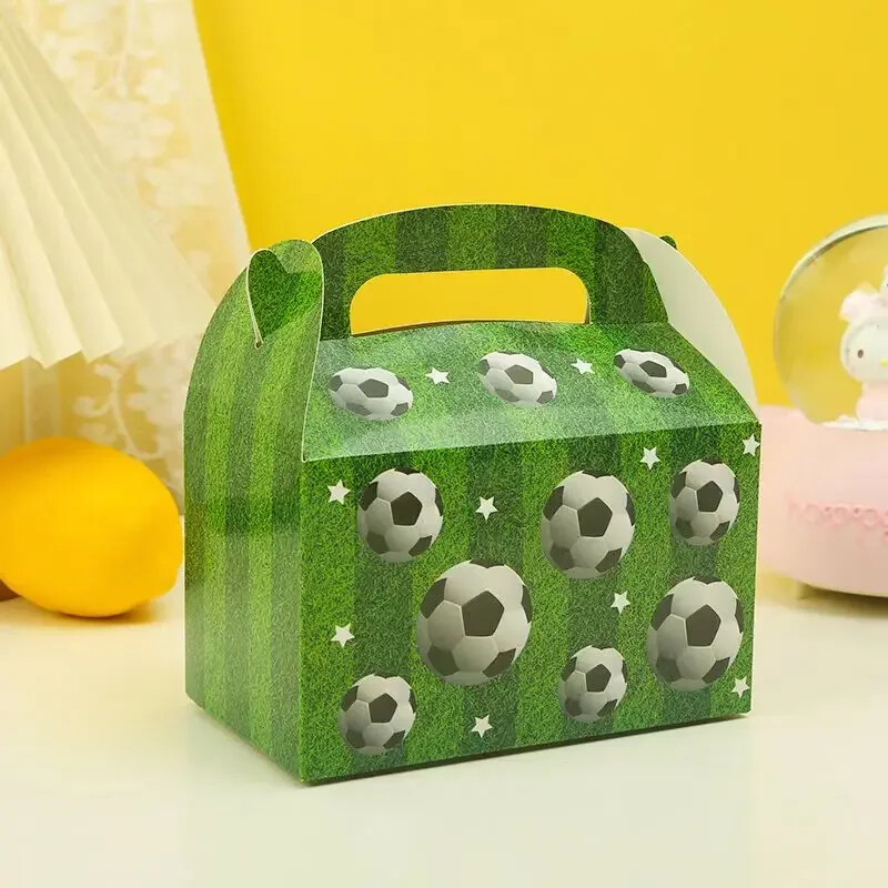 12 bucăți/set 6,3*3,54*3,54 inci, rafinat, creativ, petrecere, sport, fotbal, fotbal, gogoși, prăjitură, cutie cadou