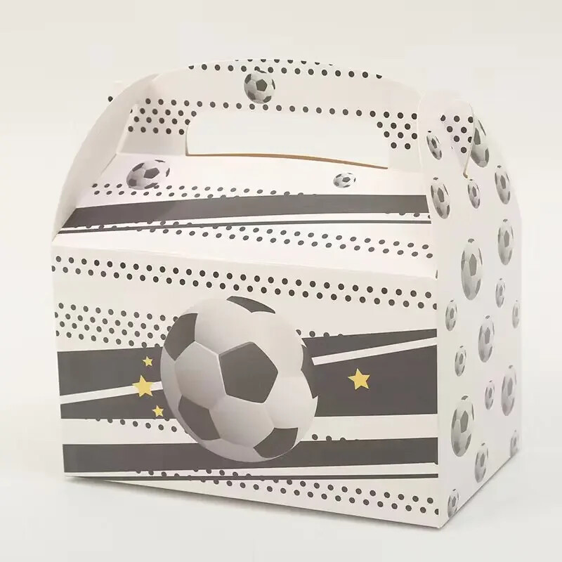 12 bucăți/set 6,3*3,54*3,54 inci, rafinat, creativ, petrecere, sport, fotbal, fotbal, gogoși, prăjitură, cutie cadou