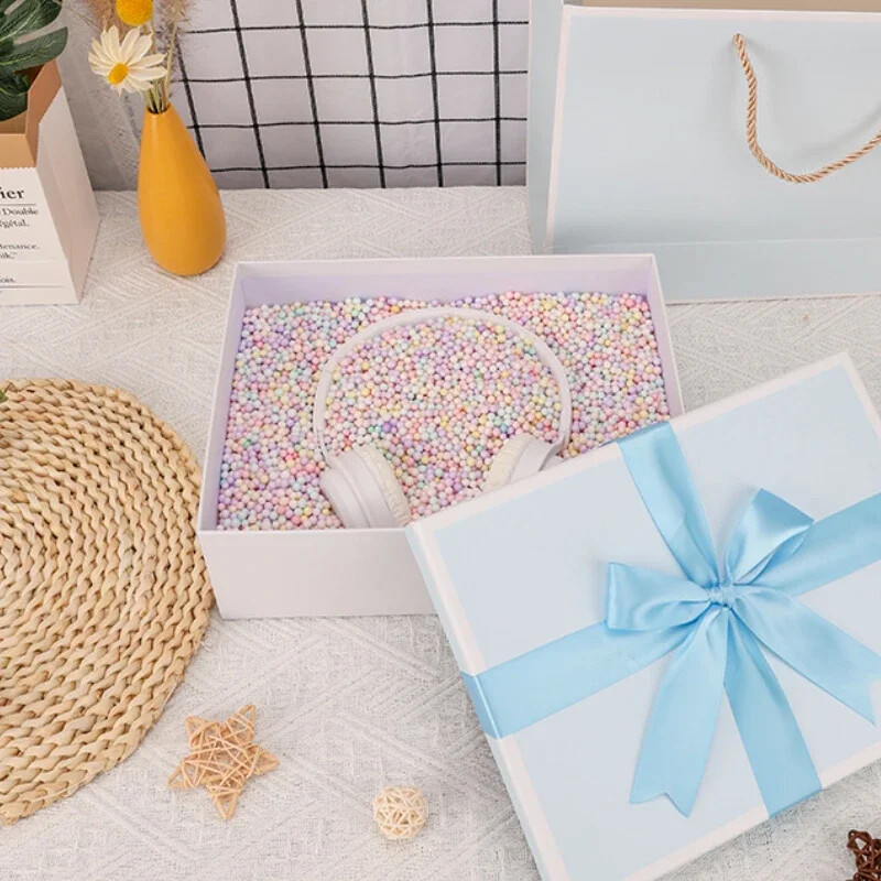 Roz Albastru cu Bowknot Cutie cadou goală Zi de naștere Valentine Anul Nou Cutie cadou de Crăciun Rechizite pentru petreceri festive