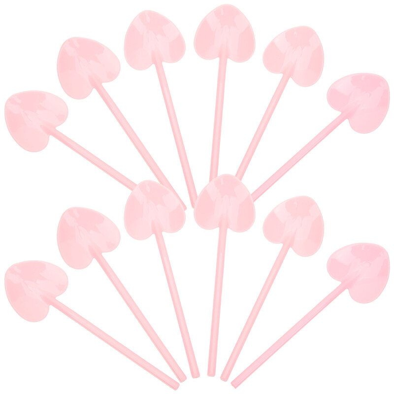 100 buc. Linguriță de mousse pentru petrecere linguri de desert din plastic, mâner lung, mic, negru, iaurt