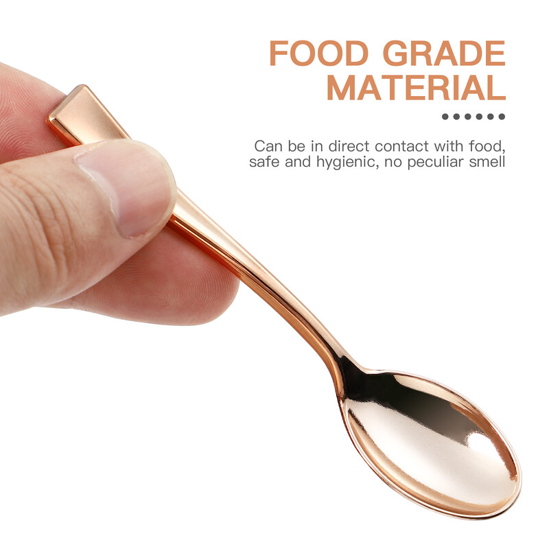 24 buc. ustensile de servire linguri mici mini pentru deserturi degustare blitz de unică folosință