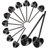 100 vnt. putėsių šaukštas Deserto šaukštai Puikiai apdirbti maži plastikiniai vasaros vakarėlių reikmenys Ledai Jogurtas Praktiškas