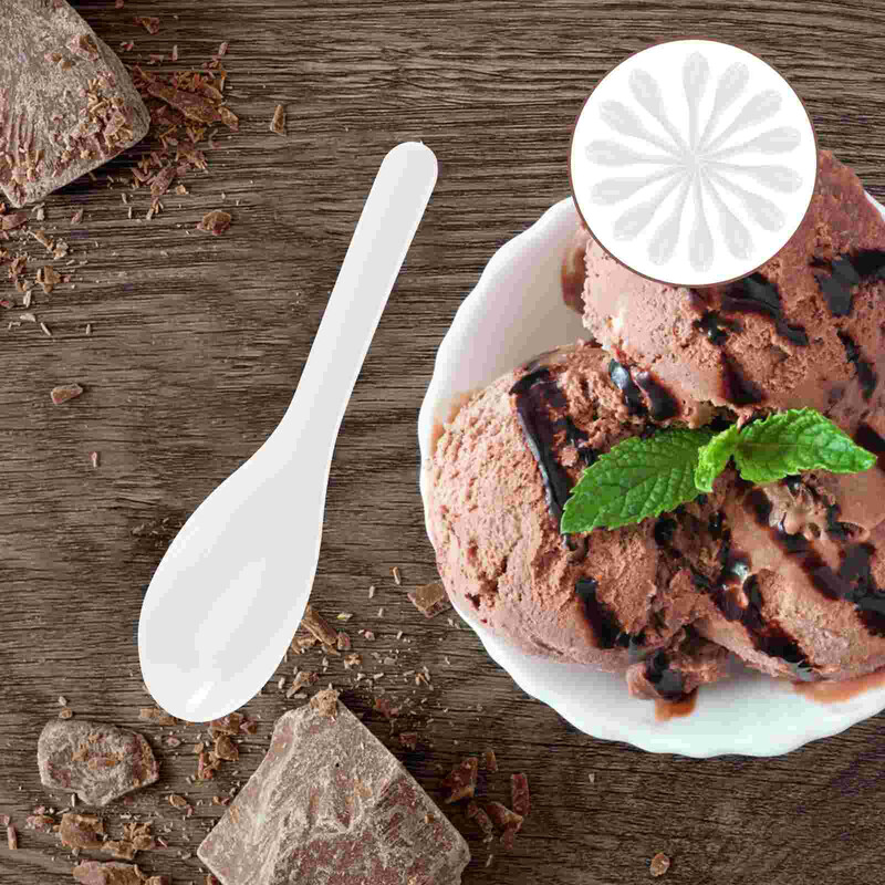 60vnt Vienkartiniai plastikiniai vienkartiniai šaukštai Šaukštai greito maisto restoranams Kavinėms Vienkartiniai stalo įrankiai Daugiau