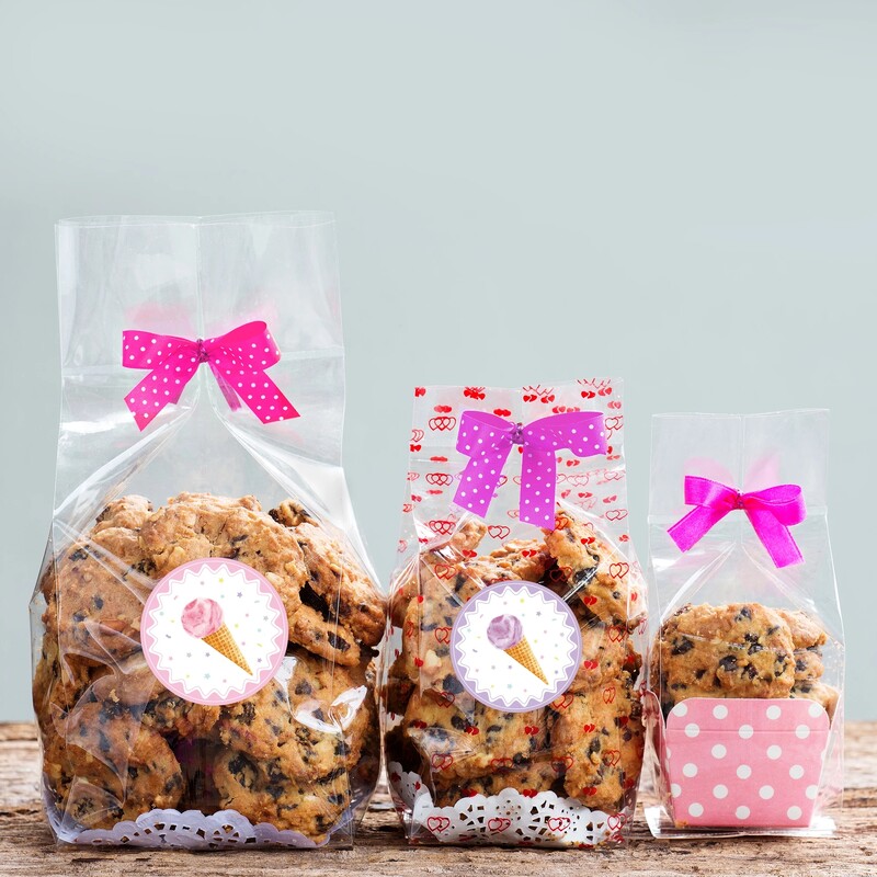 12 bucăți/set Înghețată dulce de vară, acadele cu gheață, saci de hârtie pentru petreceri, cutie de bomboane, pungi de cadou pentru tort, produse pentru favoare pentru ziua de naștere.