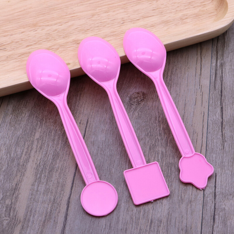 1 pakelis vaikiškų šaukštų tortui gimtadienio vakarėliui stalo reikmenys Tortų karnavalinė karūnėlė šaukštai vaikiški šaukštai