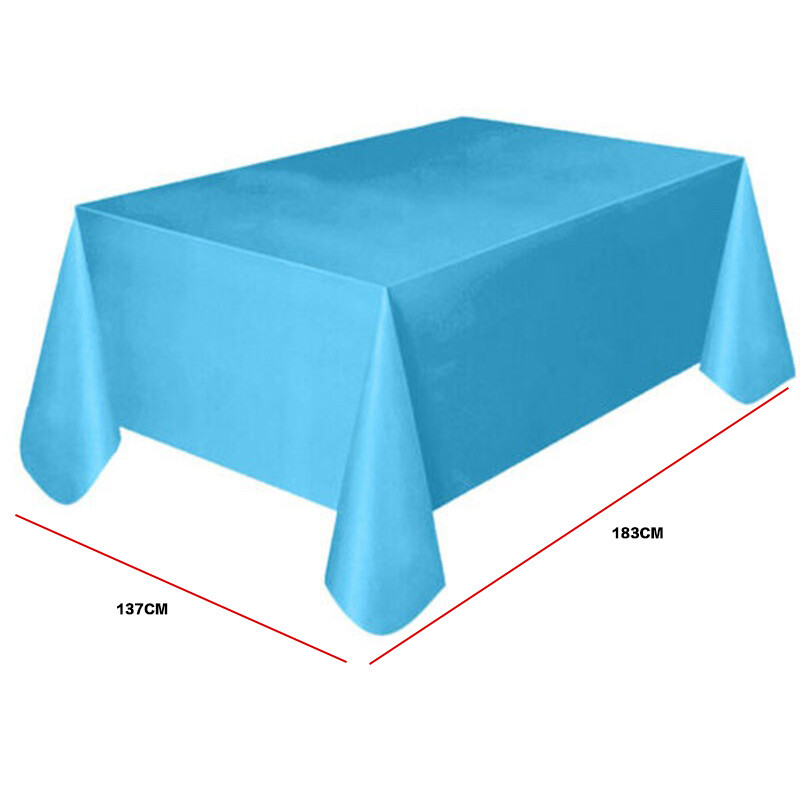 Față de masă de unică folosință 137x183cm, de unică folosință, pentru petrecere de aniversare, nuntă, de Crăciun.
