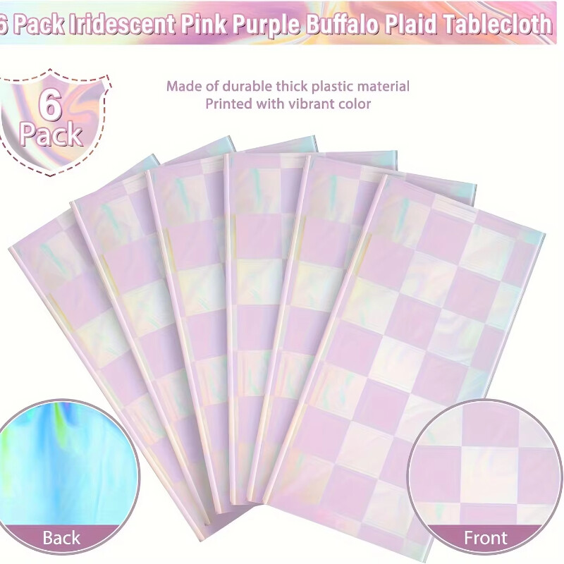 Față de masă Decorație Roz Argintiu Față de masă Disco Party Anii `70 Anii 80 Fete de masă Roz pentru Fete Femei Aniversare Party Favor