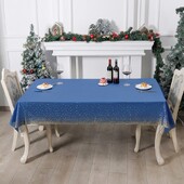 1 τμχ Navy Blue Πλαστικό Τραπεζομάντηλο Χρυσή Κουκκίδα Μπλε Τραπεζομάντιλα μιας χρήσης Αγόρι Μπλε Διακοσμήσεις Τραπεζιού Αποφοίτησης γενεθλίων