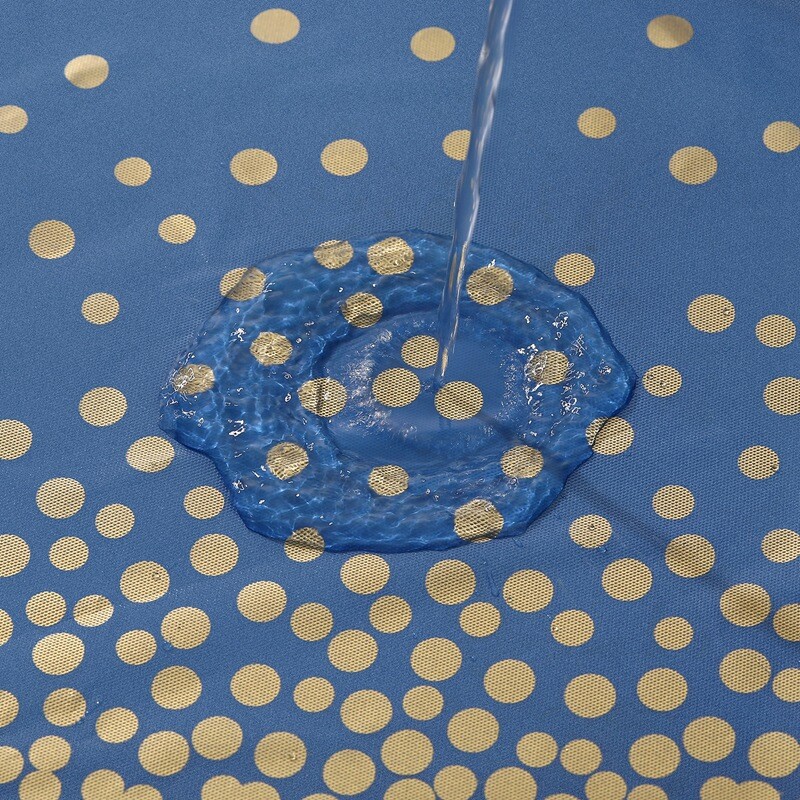 1 bucată Față de masă din plastic albastru bleumarin Fețe de masă de unică folosință cu puncte aurii albastre pentru băiat, albastru, decorațiuni pentru acoperirea de masă pentru petrecerea de absolvire