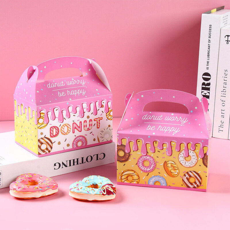 Cutii pentru bomboane cu gogoașă Cutii pentru decorațiuni pentru petrecerea de aniversare a gogoșilor Cutie pentru ambalaje pentru cadouri pentru copii