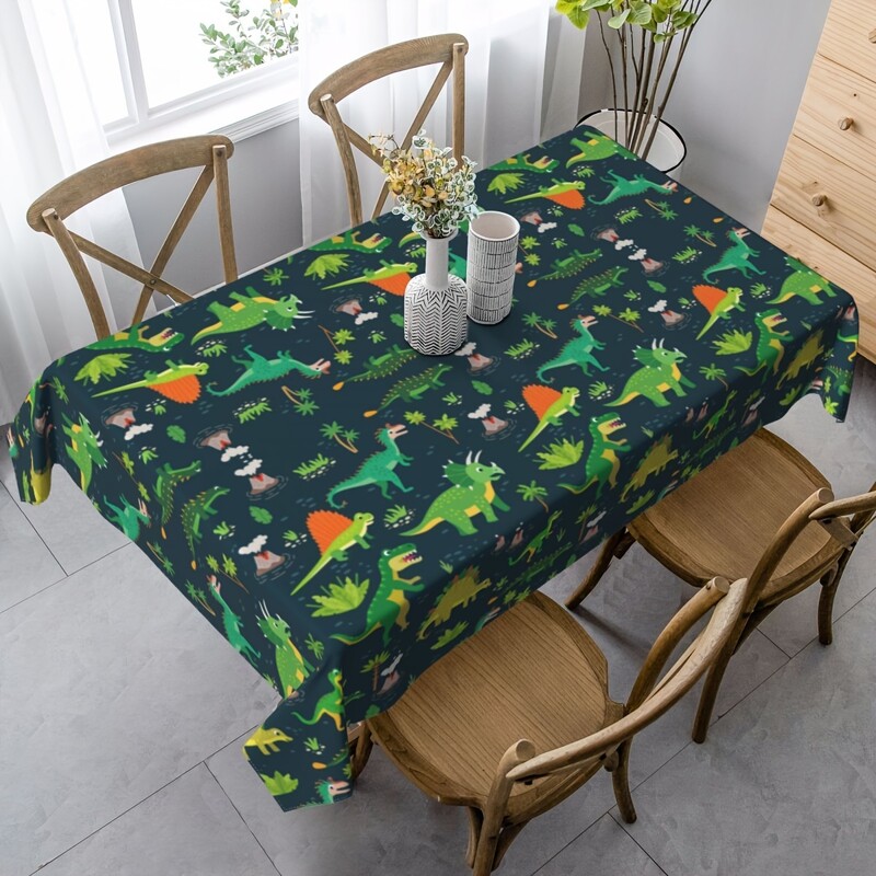 1 bucată, față de masă de unică folosință din plastic pentru petrecere cu dinozauri, accesorii pentru petreceri cu dinozauri, decorare pentru petrecerea de aniversare cu tematică de dinozaur