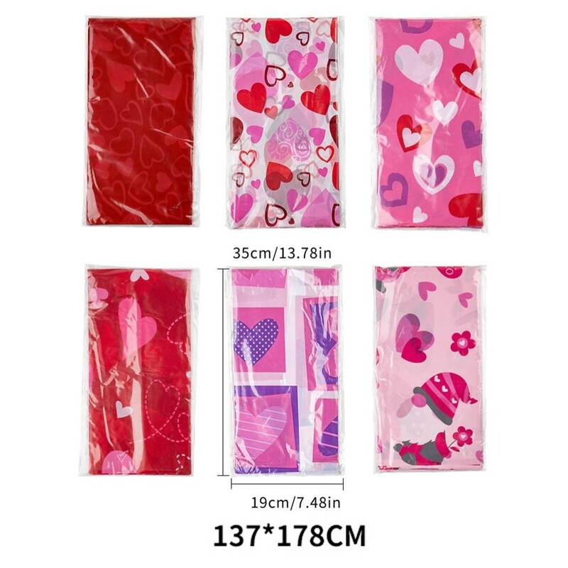 Față de masă pentru Ziua Îndrăgostiților Iubire Dulce Cuplu Decorat atmosferă Decorare nuntă Față de masă Roșie Dragoste Mantele impermeabile