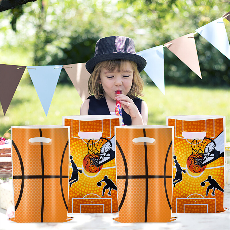 Tema baschet 10 buc/lot Copii Băieți Favoruri Cadouri de petrecere La mulți ani Saci de bomboane surpriză Decorații Saci de pradă