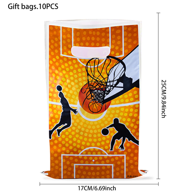 Tema baschet 10 buc/lot Copii Băieți Favoruri Cadouri de petrecere La mulți ani Saci de bomboane surpriză Decorații Saci de pradă