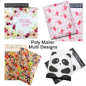 10 ΤΕΜ 10 x 13 ιντσών Poly Mailer Πολύχρωμες μπλούζες Μικτού σχεδίου T-shirt Τσάντες ρούχων Poly Mailer Αυτοσφραγισμένοι φάκελοι Φάκελοι αποστολής