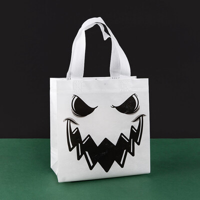 StoBag 12db Happy Halloween nem szőtt ajándék táska tote szövet Csomagolás gyerekeknek vízálló tároló tasak Trick or Treat Party Favor