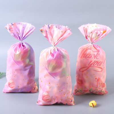 25/50/100gab Butterfly Candy Bags Dāvanu iesaiņošanas maisiņi Dzimšanas dienas svinību dekors Dāvanu maisiņš viesu meitenei dzimšanas dienas piederumi Bērnu duša