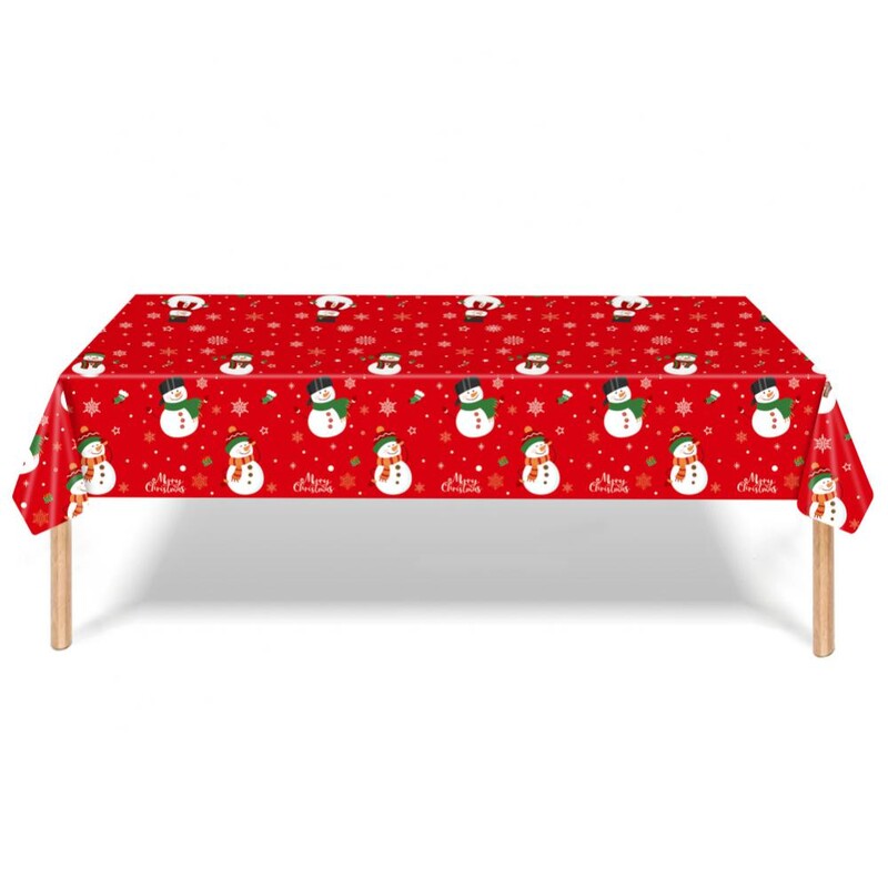 Față de masă de Crăciun în diverse stiluri 105g Față de masă de unică folosință Față de masă Ustensile de bucătărie dreptunghiulare Hârtie de atmosferă rezistentă la pete