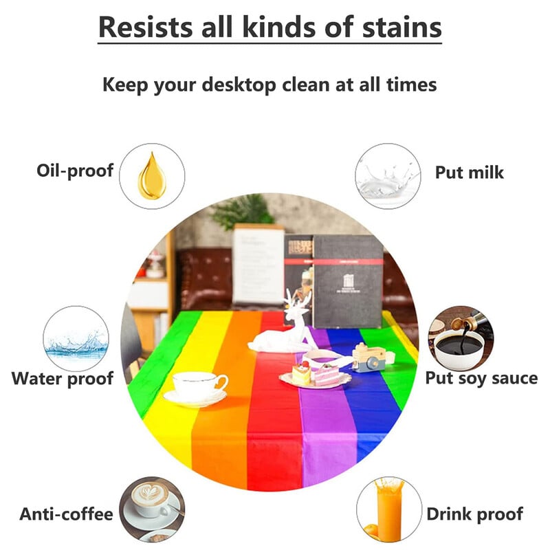 Față de masă colorată, dreptunghiulară, decorativă, colorată