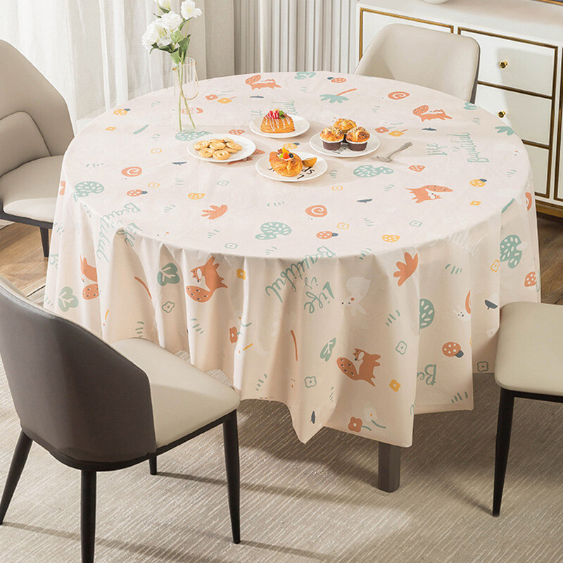 1 gab vienkrāsains mājas kāzu dzimšanas dienas svinību dekors, vienreiz lietojams galdauts apaļš galdauts galda pārklājs