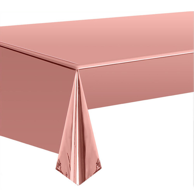 Alumīnija plēves materiāls Plastmasas folijas galda pārklājs Ūdensnecaurlaidīgs alumīnija plēve galdauts ballīšu piederumi galdautu bāru piederumi