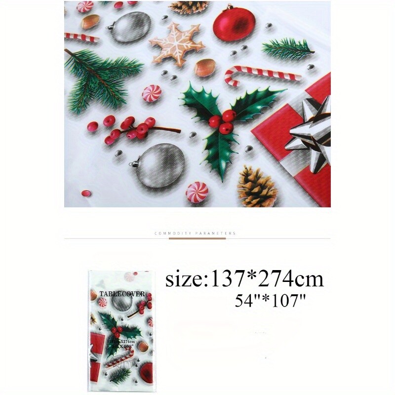 Față de masă Nouă de Crăciun, Față de masă pentru petreceri de festival, Față de masă pentru decorațiuni de Crăciun pentru acasă americane