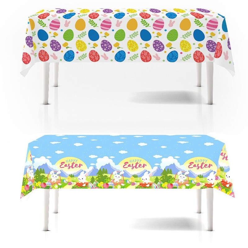 Decor de Paște Masă Iepurași Iepuri Față de masă Decor de masă pentru petrecere de Paște Decor Ziua de Paște Fericit pentru acasă