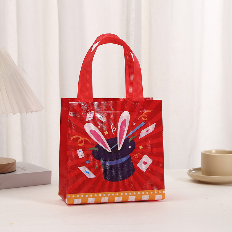 Cirka karnevāla neaustie dāvanu maisiņi, bērnu dzimšanas dienai, ballīšu piederumi, dāvanu iesaiņošana, Videi draudzīgi, 5gab.