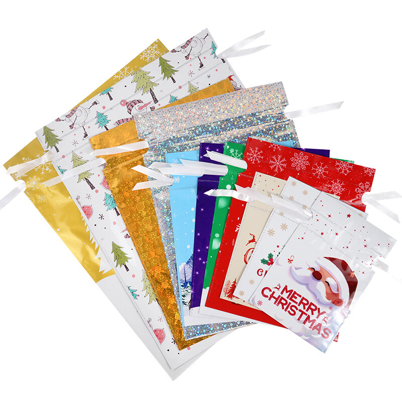 3/5gab Ziemassvētku aukliņu dāvanu maisiņš Ziemassvētku vecīša konfekšu dāvanu iepakojuma maisiņš Ziemassvētku mājas dekorēšanai 2024 Jaunais gads Ziemassvētki Noel