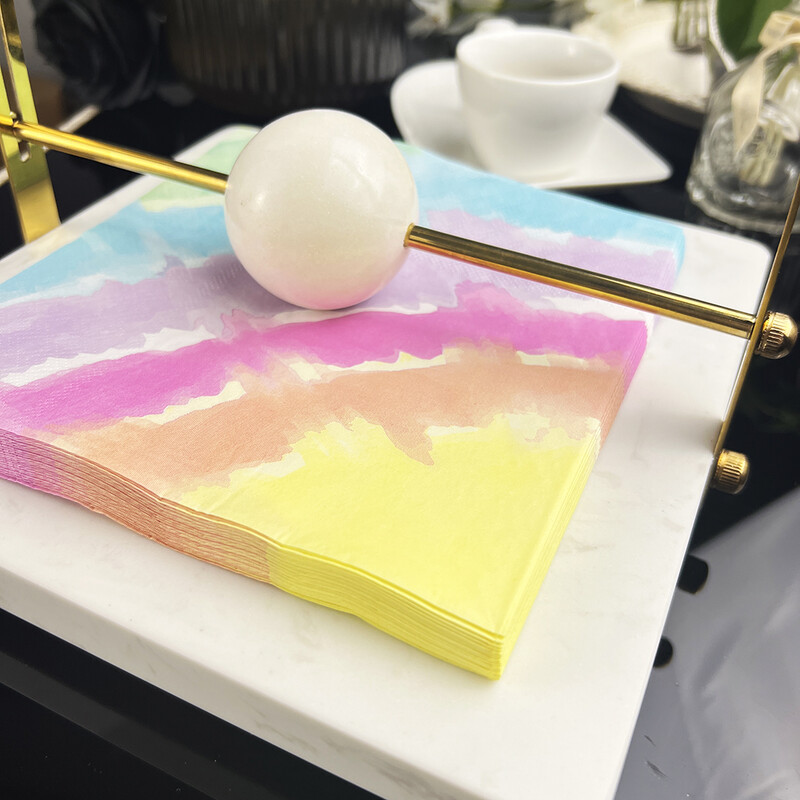 20 buc/pac Șervețele de hârtie colorate cu inimă de piersică pentru ziua de naștere, petrecere de nuntă, pentru setare de masă, hârtie pentru cafenea, cârpă pentru gură, hârtie pentru șervețel