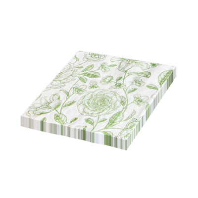 20 τεμ./τεμ. Vintage Rose Elegant printed χαρτοπετσέτες Πράσινα φρέσκα επιτραπέζια πατάκια Tissue party Διακόσμηση χαρτοπετσέτες χαρτοπετσέτες προμήθειες κουζίνας