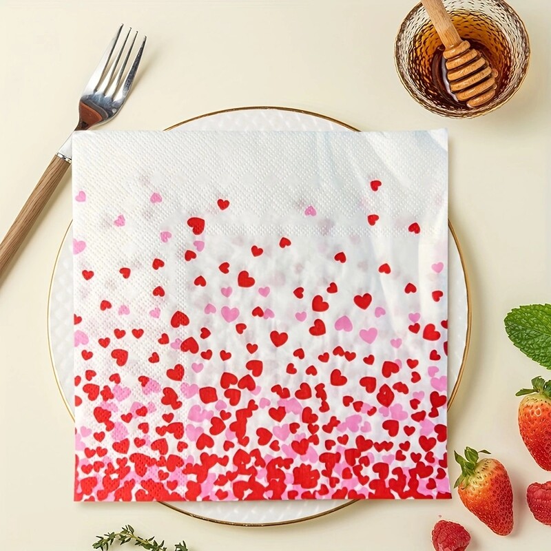 20 buc/pac șervețel de hârtie imprimat de 13 inchi pentru ziua de naștere, petrecere de nuntă, pentru setare de masă, hârtie pentru cafenea, cârpă pentru gură, servetel de hârtie colorat