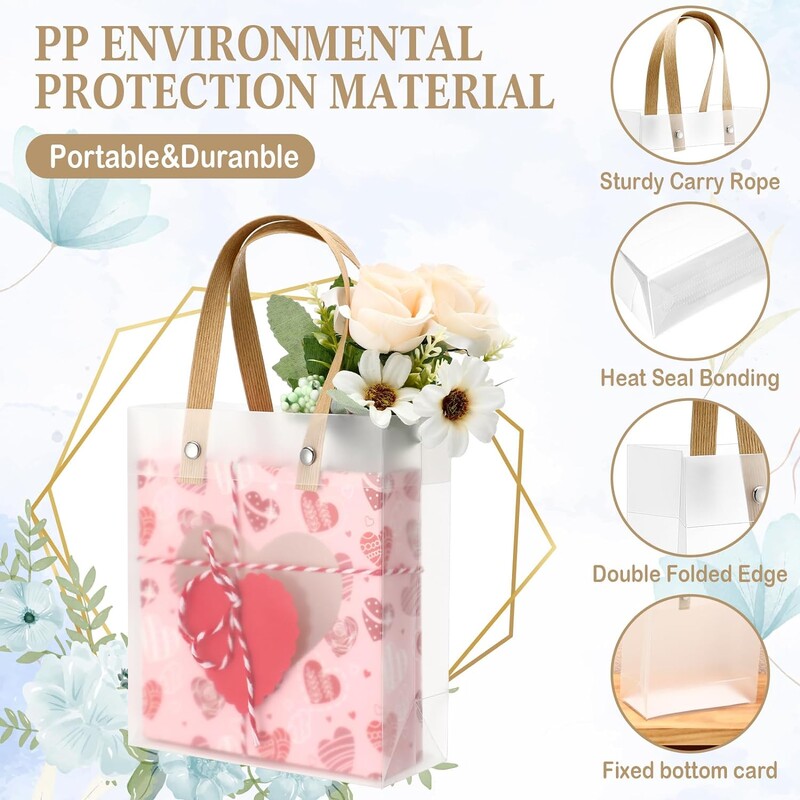 20gab mazs caurspīdīgs dāvanu maisiņš, Ziemassvētku helovīns, kāzas, līgavas māsas, dzimšanas dienas dāvanu maisiņš, karnevāls, atpakaļ uz skolu