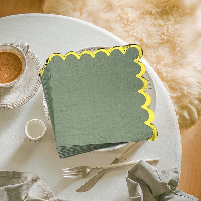 20/80 gab. Mīksta zaļa salvešu papīri galda smaržas bez mutes auduma salvetes Servilletas dekupāžas vintage Surtidas vairumtirdzniecība