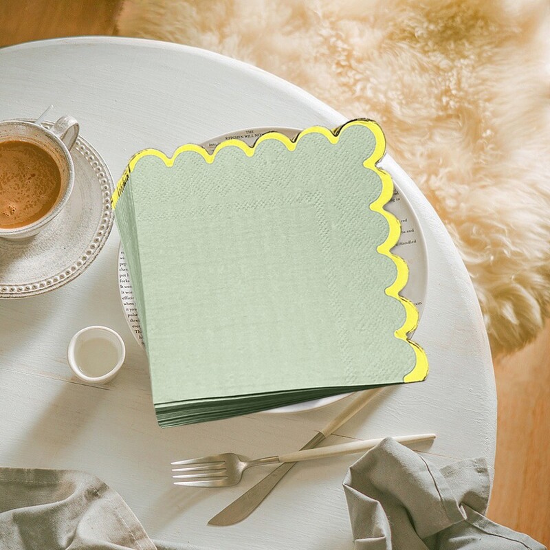 20/80 gab. Mīksta zaļa salvešu papīri galda smaržas bez mutes auduma salvetes Servilletas dekupāžas vintage Surtidas vairumtirdzniecība