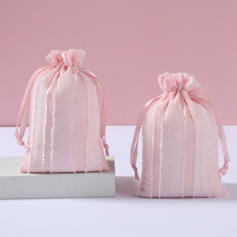 6gab 10*15cm satīna dāvanu maisiņi rozā aukliņu maisiņu dāvanu maisiņi Ziemassvētku dzimšanas dienai kāzu labvēlības somiņas Mazs juvelierizstrādājumu maisiņš