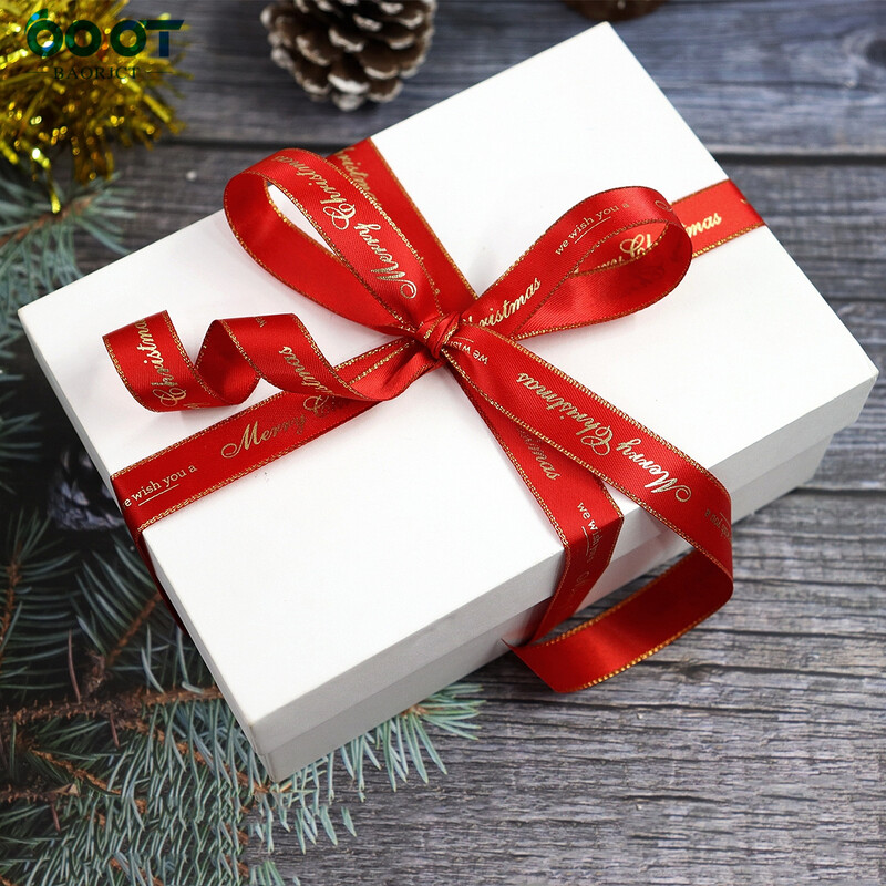 5 jardu 16 mm Ziemassvētku lente Apdrukāta Ziemassvētku Grosgrain lente rokām darināta dizaina Ziemassvētku dekorēšanai DIY dāvanu iesaiņošanai