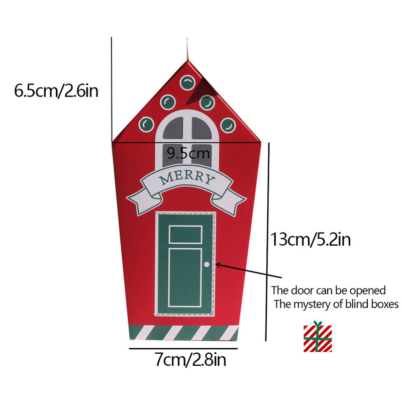 10 gab. Jauna Ziemassvētku cepumu kastīte Ziemassvētku konfekšu mājas kastīte Nugas sniega pārslu kaste svētku dāvanu kaste