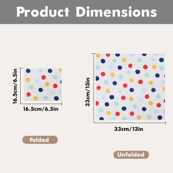 20/60 бр. Хартиени салфетки с отпечатани цветни точки, 2-слойни салфетки за еднократна употреба за парти за рожден ден на бебето - Декорация на маса Консумативи за кърпички
