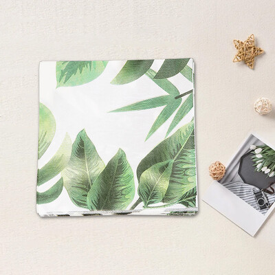 1 tk lehed värvilised trükitud salvrätik paberrätik Lääne restorani pagariäris kasutatavad näorätikud