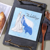 20 buc/pachet Mire și mireasă hârtie imprimată cocktail decorare petrecere de nuntă șervețele de cină consumabile de unică folosință