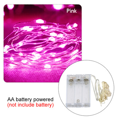 10M 5M 3M 2M Χάλκινο σύρμα LED Tinsel Garland με μπαταρία Fairy LED String Lights για Χριστουγεννιάτικη διακόσμηση γάμου