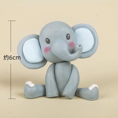 Ζούγκλα Ζώο Διακόσμηση κέικ Woodland Animal Lion Monkey Elephant Zebra Giraffe Cake Topper Kids Happy Wild Birthday Διακόσμηση τούρτας