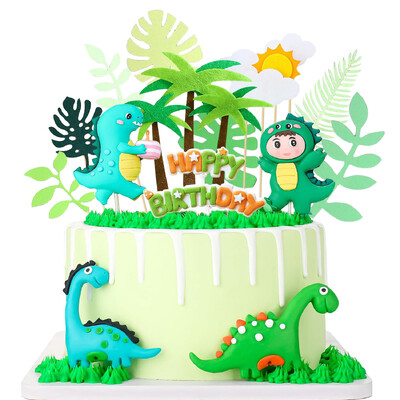 20 τμχ Dinosaur Toppers Cake, Dino Birthday Cake Decorations Jungle Safari Cupcake Toppers for Boy Baby Shower Party Decor cake